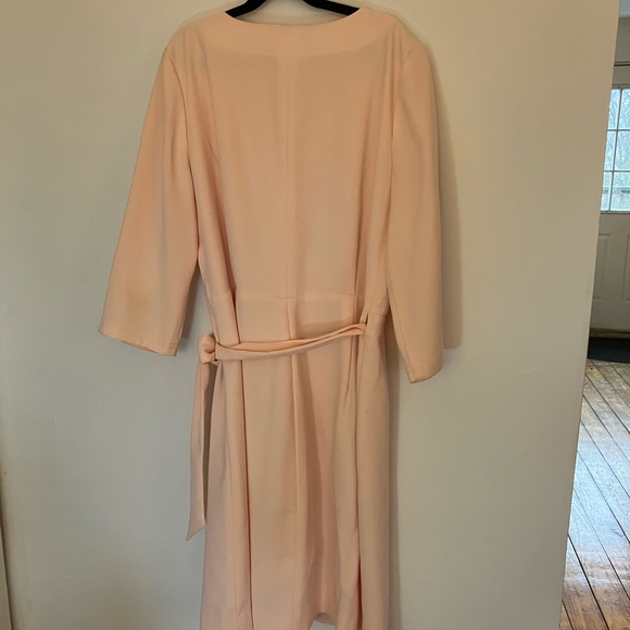 J. Crew Pink Crepe Wrap Dress Size 6 - Picture 4 of 5